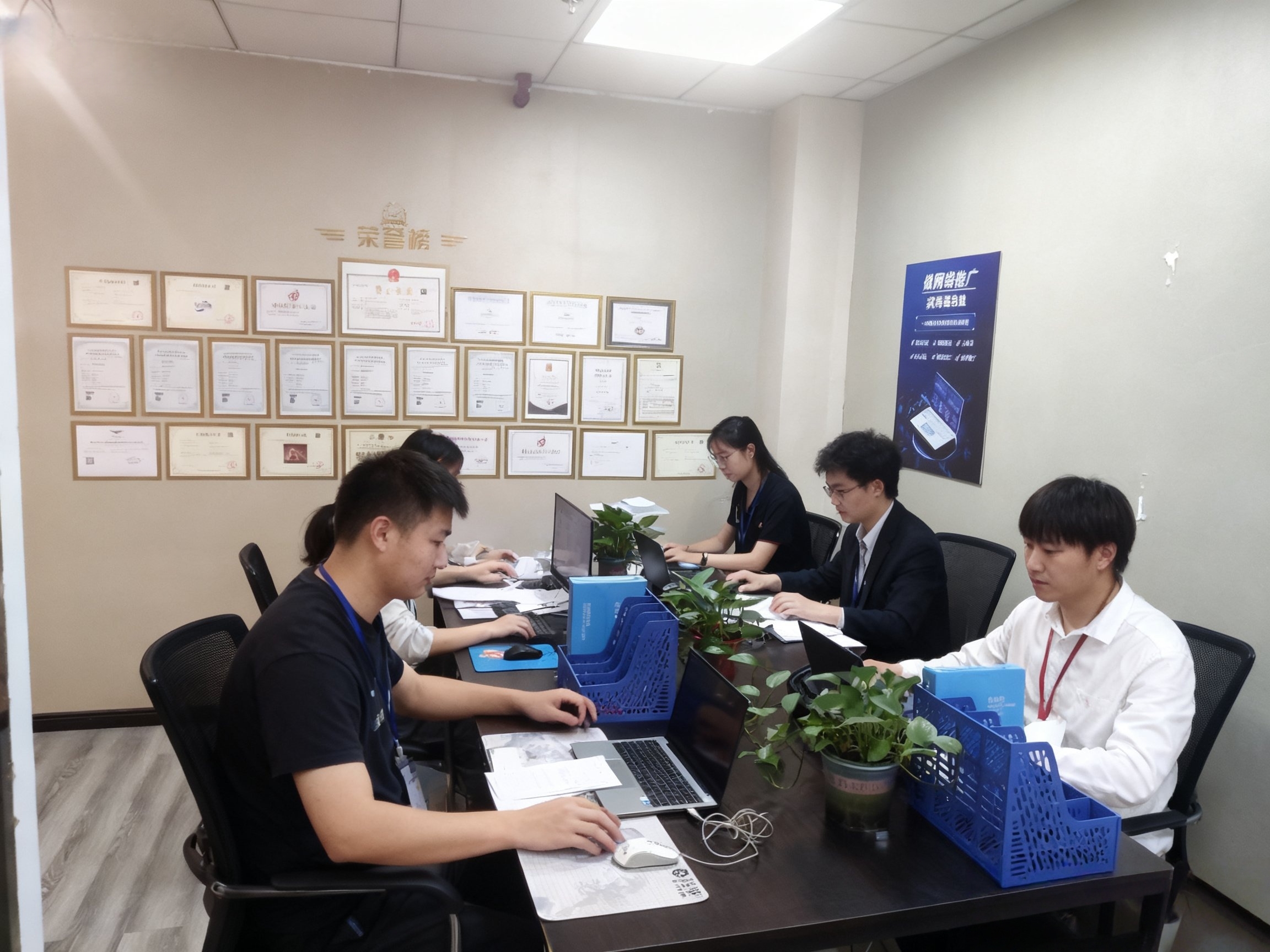 公司实拍短视频制作过程画面